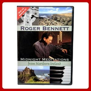 Roger Bennett Midnight Meditations Piano Hymns DVD CD Christian Irish EUC Vtg